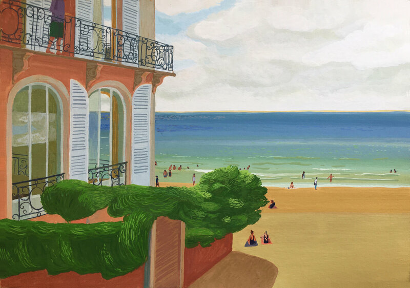LES PLUS BELLES HEURES- Aout 2022, Série5/142,Chambre 110, Les Roches Noires, Trouville