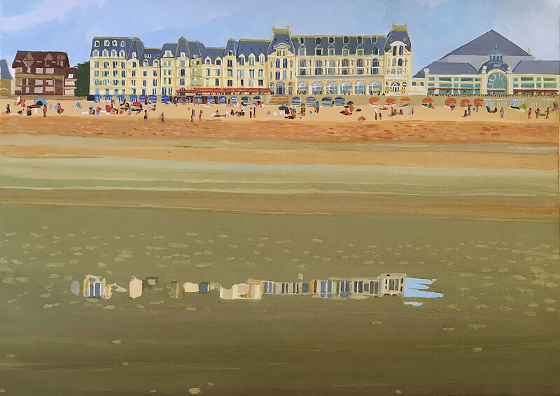 LES PLUS BELLES HEURES- Aout 2022, Série5/139, Proust à marée basse, Grand Hotel, Cabourg