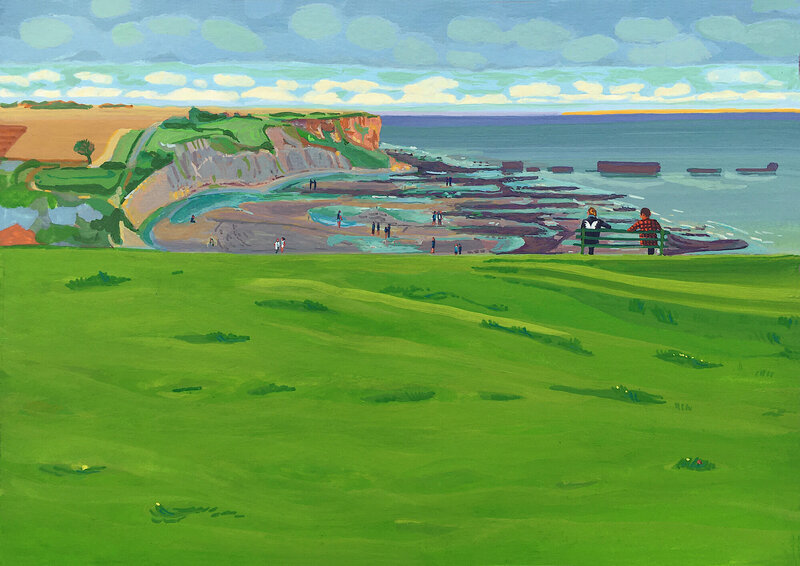 LES PLUS BELLES HEURES- Octobre 2022, Série 5/148, Au dessus du village, Villa la Brugère, Arromanches