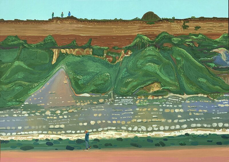 LES PLUS BELLES HEURES- Octobre 2022, Série 5/149, La falaise du village, géologie, Villa la (…)